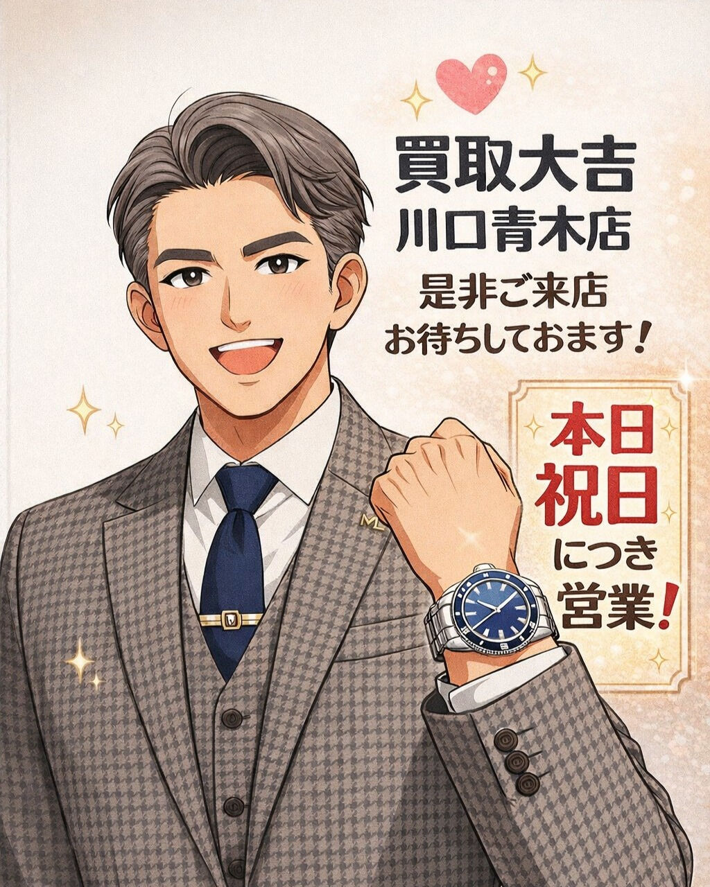 本日は定休日でしたが、祝日の為通常営業で、頑張ってます！皆様